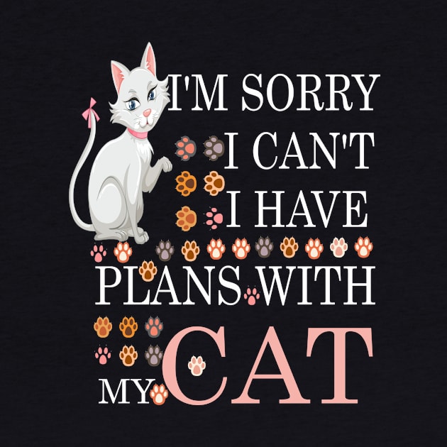 i am sorry i cant i have my plans with my cat by FERRAMZ